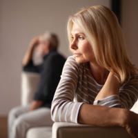 A woman and her estranged husband.