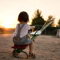 A child at a playground.